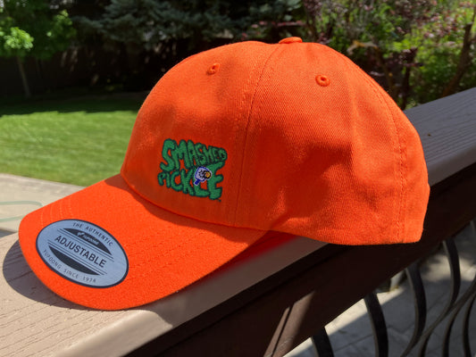 Left Side Logo Signature Classic Dad Hat - Orange