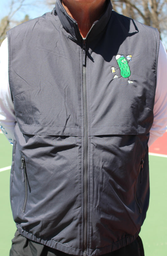 Double Logo Men's Reversible Vest Smashed Pickle with Beer- Front Smashed Pickle Logo on Back