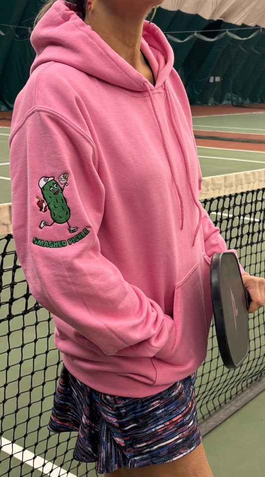 Azalea Heavy Blend Women's Hoodie with Dirty Soda Suzie Pickle Logo or Smashed Pickle w/Wine Logo